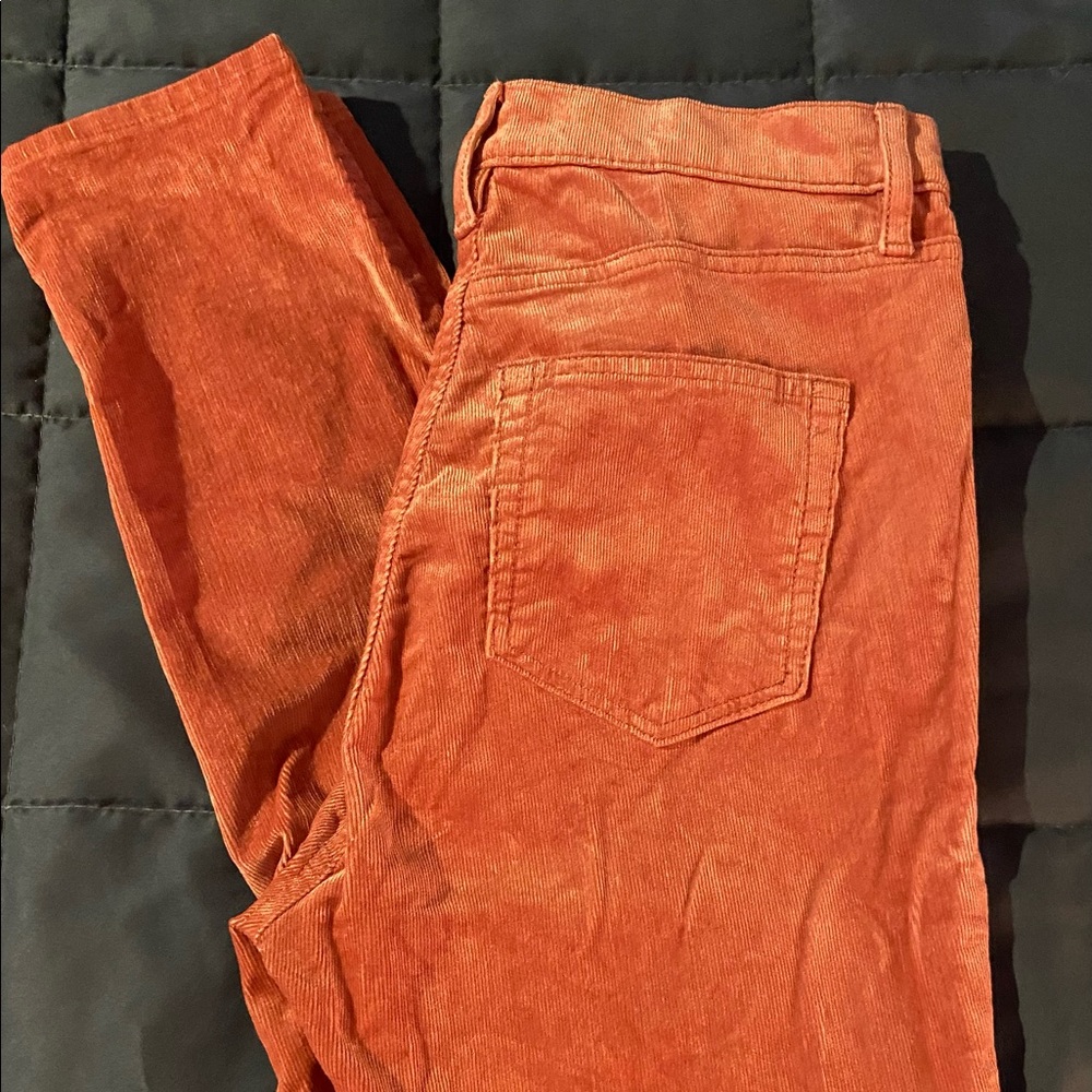 LOFT FINE WALE DUSTY PINK CORDUROY SKINNY PANTS PETITE SIZE 4/27